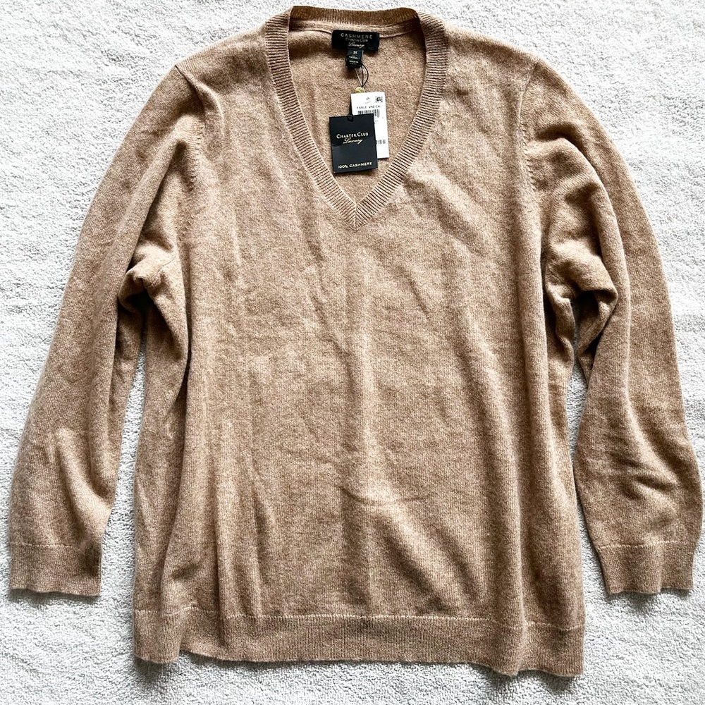 CASHMERE CHARTER CLUB LUXURY 100% CASHMERE SWEATER SIZE 3X Minimalist Chic NWT